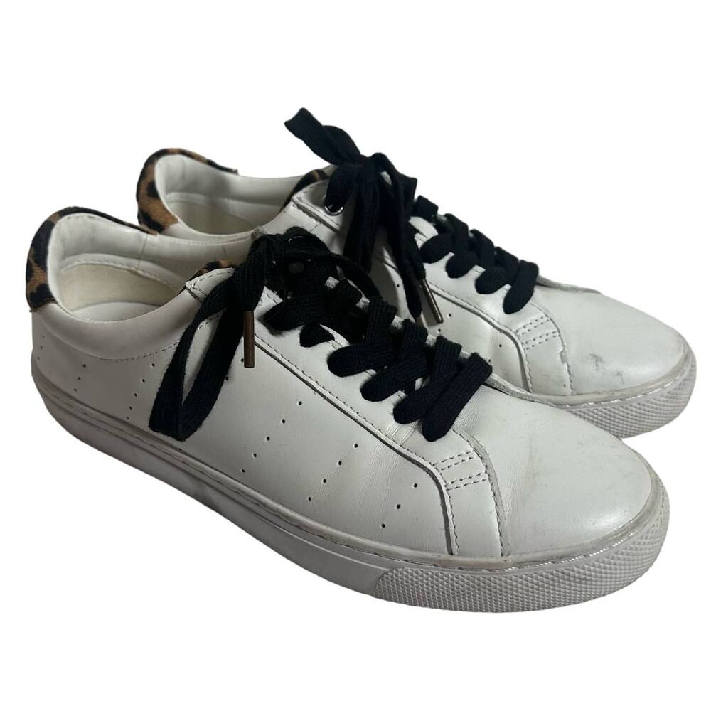 J. Crew Saturday Sneakers Leopard Calf Hair Size 8